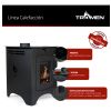 Calefactor Estufa Kit Inst. Enlozado A7 4' Kirkor Tromen - Imagen 4