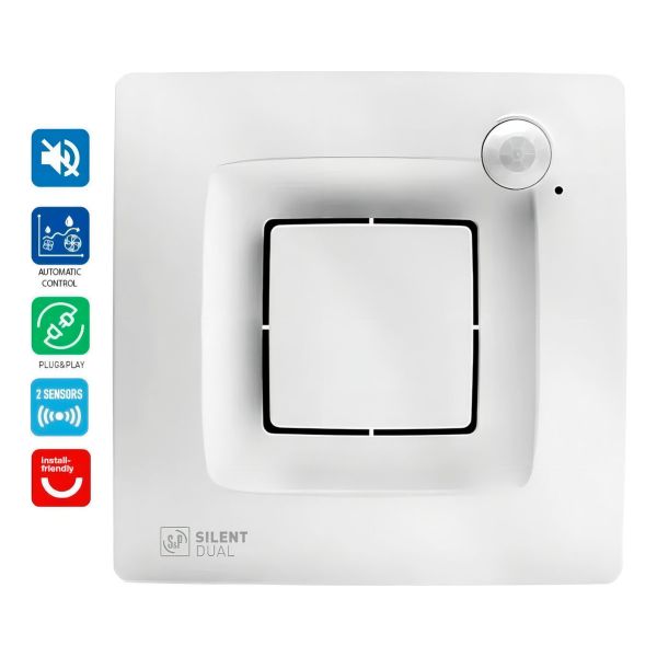 Extractor De Aire Baño Soler & Palau Silent 100 Dual