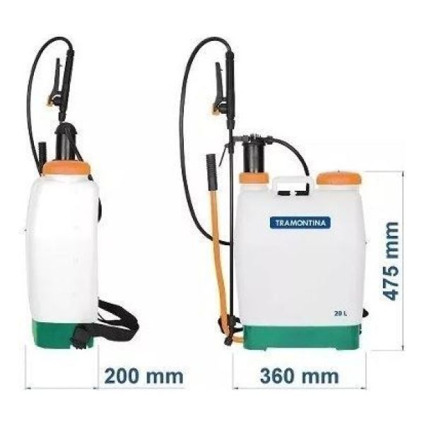 Fumigador Pulverizador 16 Lts. Tipo Mochila Tramontina Pro - - Imagen 3