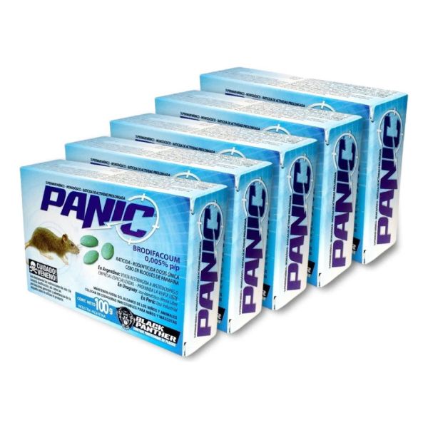 Veneno Cebo Raticida Rodenticida Panic 100 Grs Rata Raton Ki - Imagen 2