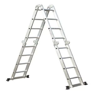 Escalera Equus Andamio De Aluminio Multifunción 4.7m 16 Esca