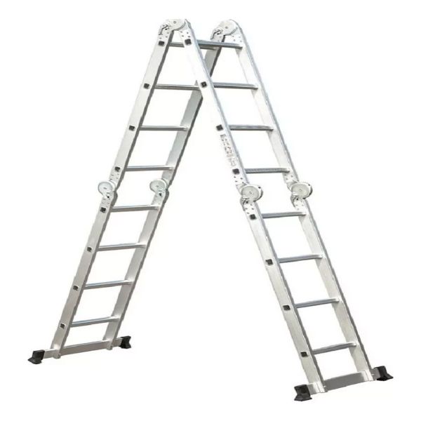 Escalera Equus Andamio De Aluminio Multifunción 4.7m 16 Esca