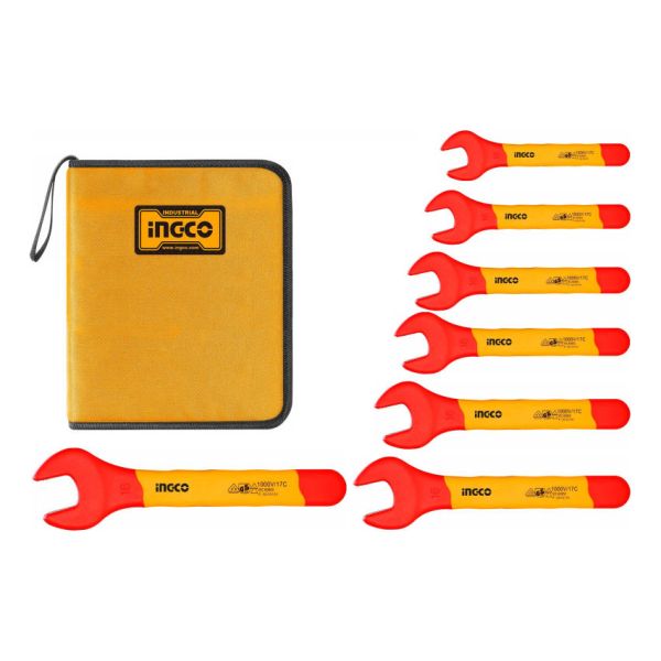 Set Aislado 7 Llaves De Boca Ingco Hkispa0701