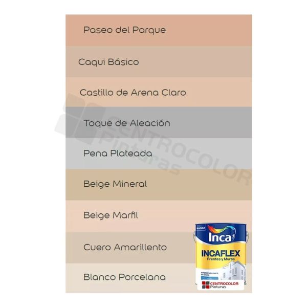 Impermeabilizante Inca Incaflex Frentes Y Muros Colores 20lt - Imagen 3