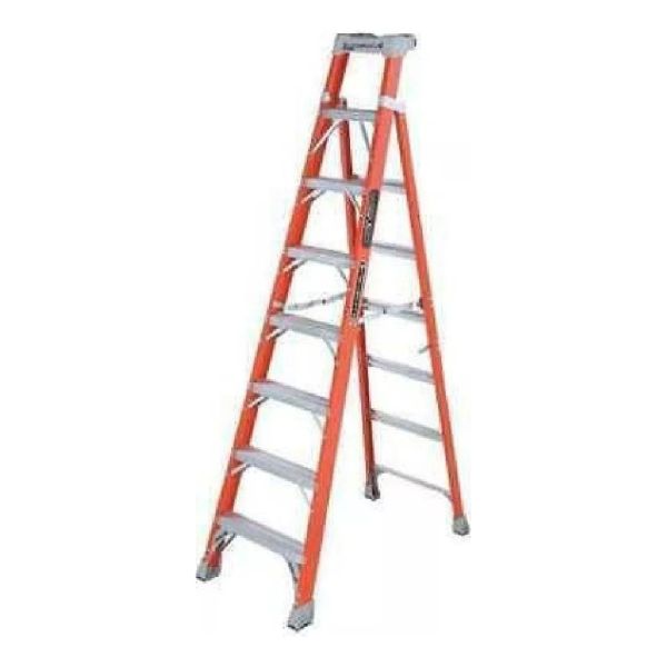 Escalera Cuprum Tijera Recta Fibra 8 Peldaños. 136 Kg Kirkor - Imagen 2