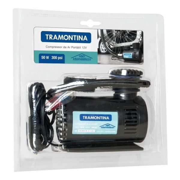Kit Automovil Aspiradora Y Mini Compresor 12v Tramontina - Imagen 3