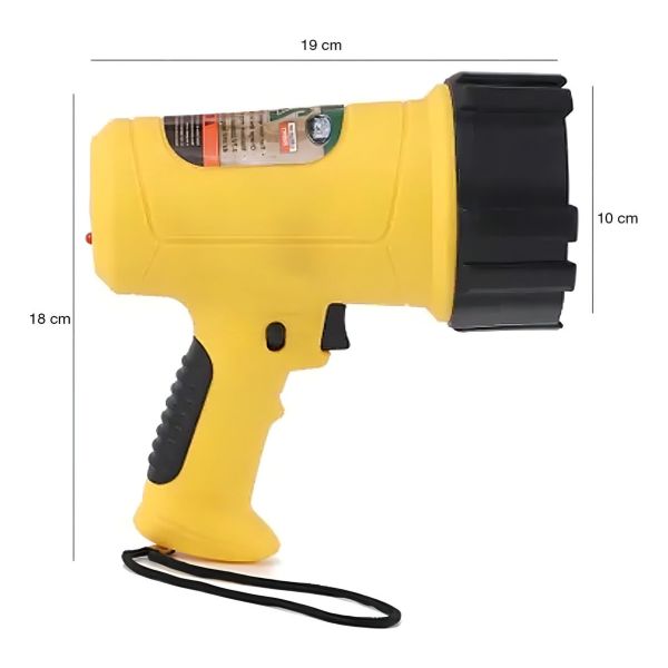 Foco Faro De Mano Led 10w 200m Recargable Trabajo - Imagen 3