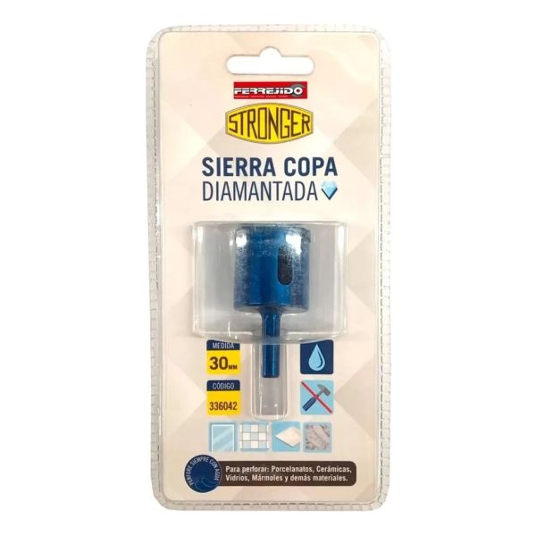 Mecha Sierra Copa Broca Diamantada 30mm Stronger- Kirkor