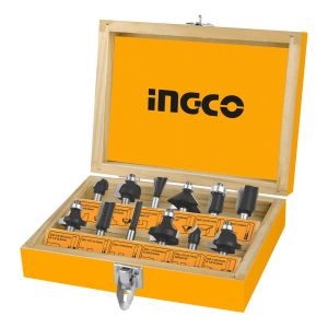 Kit 12 Fresas Ingco 6 Mm Para Router O Fresadora Akrt1201 Ki