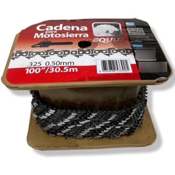 Rollo De Cadena De Motosierra Pase 325 Calibre 0.50 Equus