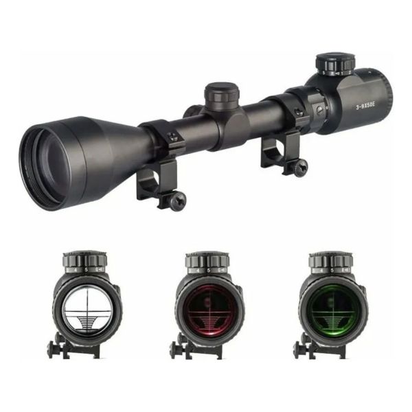 Mira Telescópica 3-9x50 Retículo Iluminado Kirkor Outdoor