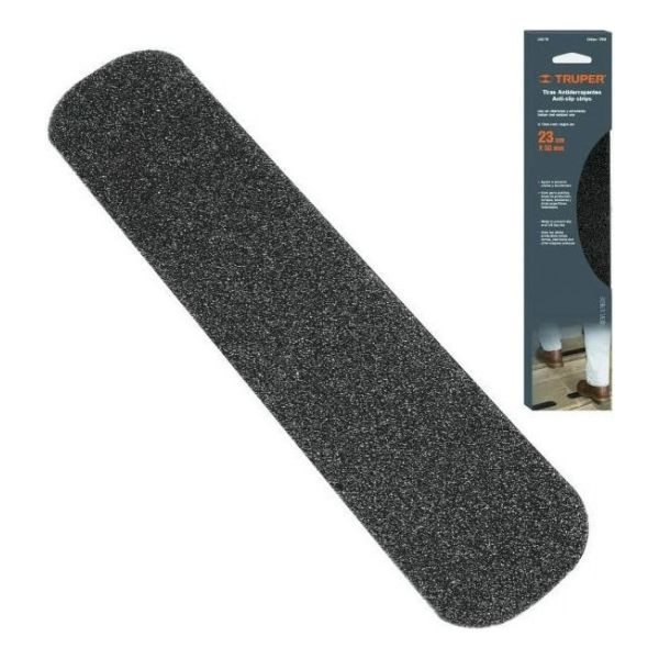 Cinta Tiras Antideslizante Negra 50 X 23mm Truper Kirkor