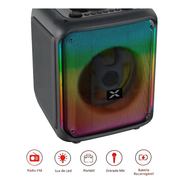 Parlante Xion Sdbox Con Bluetooth Negro 220v Kirkor - Imagen 3