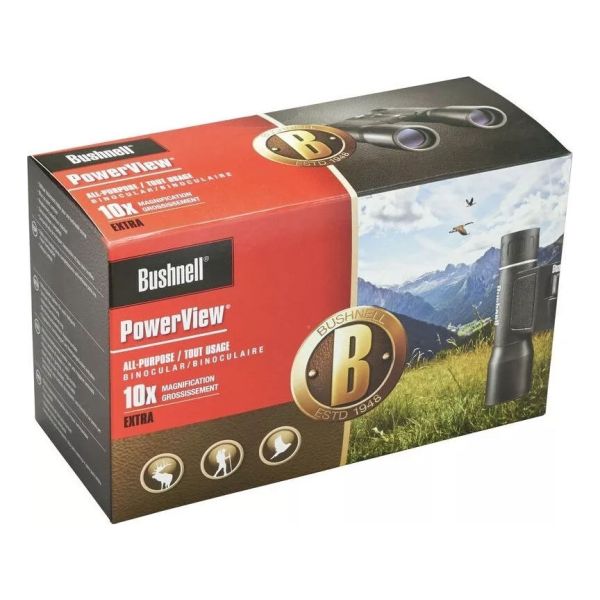 Binoculares Bushnell Powerview 10x32 Mm Negro Porro - Imagen 2