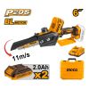 Mini Motosierra 20v P20s 6 C 2 Xbat Carg Ingco Cgsli20686 - Imagen 2