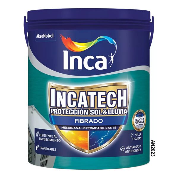Incatech Fibrado Membrana Líquida Impermeabilizante Inca 20k - Imagen 2