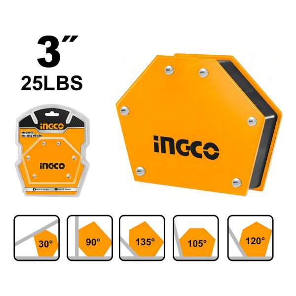 Escuadra 3 Multi Angulo Magnetica Ingco Amwh25032 - Imagen 2