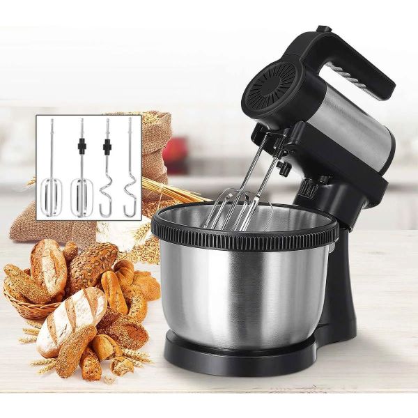 Batidora Xion Con Bowl Giratorio 500w 4 Lt Xi-ba550 Kirkor - Imagen 6