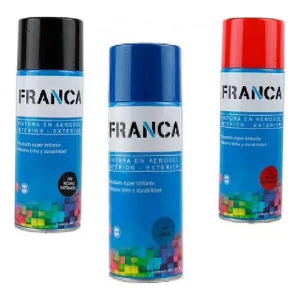 Esmalte En Aerosol 400ml Franca Mate Brillante Satinados Kir - Imagen 8