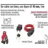Tranca Bici Linga Acero 2 Llaves 100cmx10mm Hermex Oferta!!! - Imagen 5