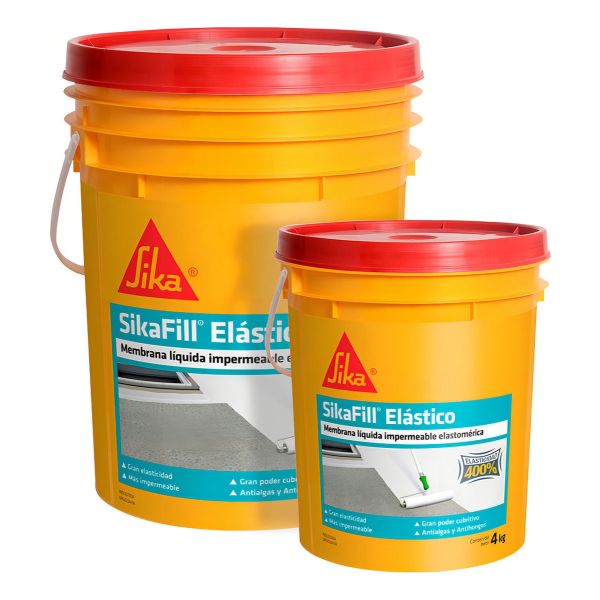 Sikafill Elástico Membrana Liquida Sika 20kg + 4kg Kirkor