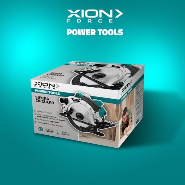 Sierra Circular Xion 1500 W Regulador 5000 Rpm - Imagen 2