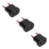 Adaptador Conatel Ficha Americana Negro Pack X 3 Kirkor