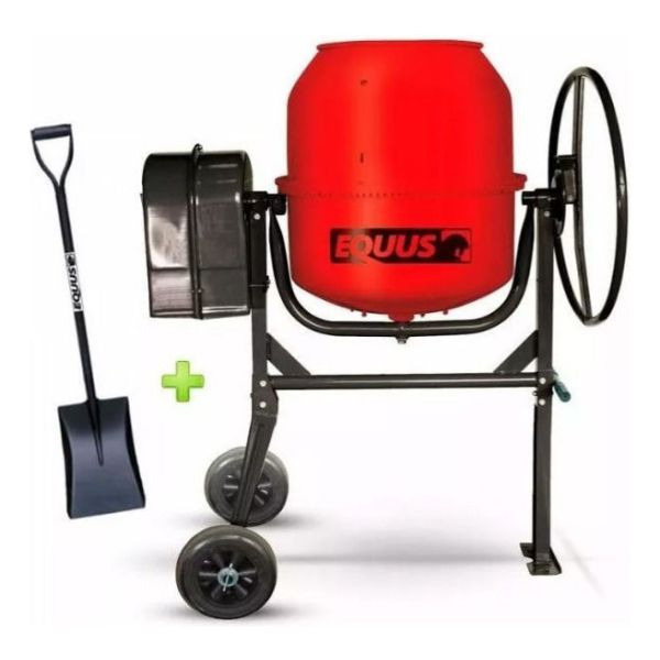 Hormigonera Equus Portatil 140lt Con Volante. Trompito