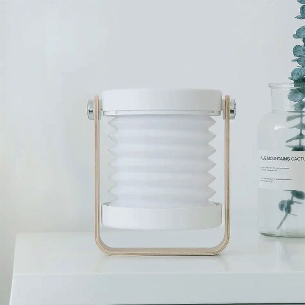 Lámpara Mesa Pant.plegable Inalámbrica Usbc Blanca - Imagen 2