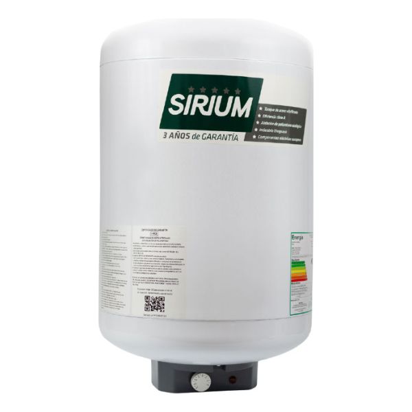 Calefon Sirium 40 Litros Acero