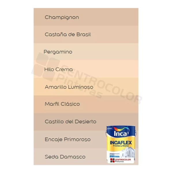 Impermeabilizante Inca Incaflex Frentes Y Muros Colores 20lt - Imagen 8