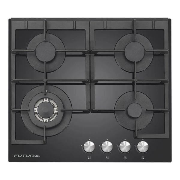 Anafe A Gas 4 Hornallas Vidrio Futura Fut-ag600vg-4