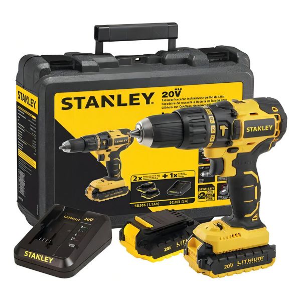Taladro Atornillador Percutor 20v Stanley Sin Carbones Gtia