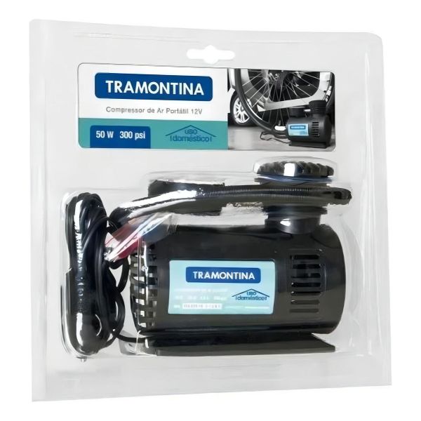 Compresor De Aire Inflador 12v Auto Bici Tramontina - Sas - Imagen 3