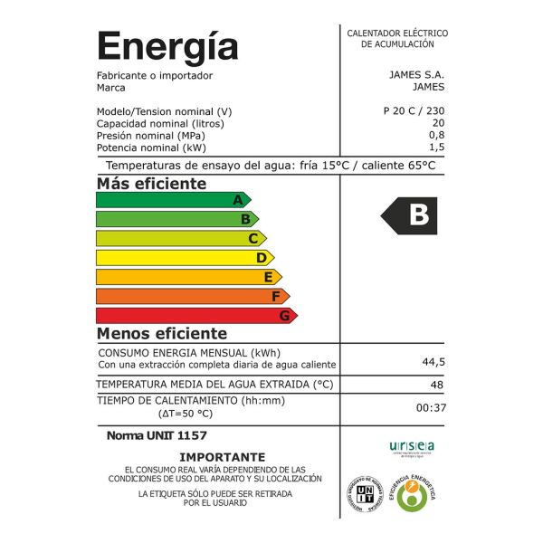 Calefón Termotanque James 20 L Cobre Prisma Oferta! Kirkor - Imagen 2