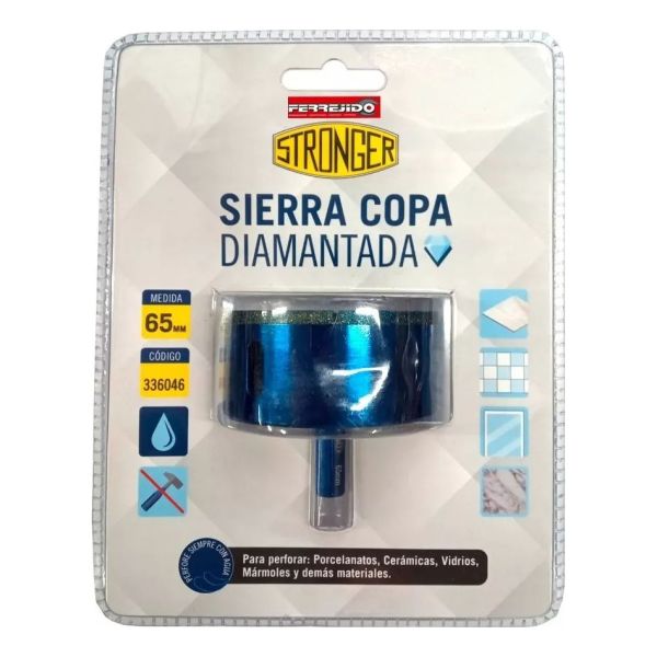 Mecha Sierra Copa Broca Diamantada 65mm Stronger- Kirkor