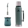 Kit Juego Stanley Termo Verde + Mate + Bombilla Inoxidable K