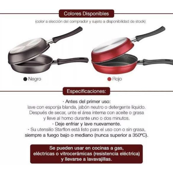 Omeletera Starflon Tramontina 20 Cm - Imagen 5