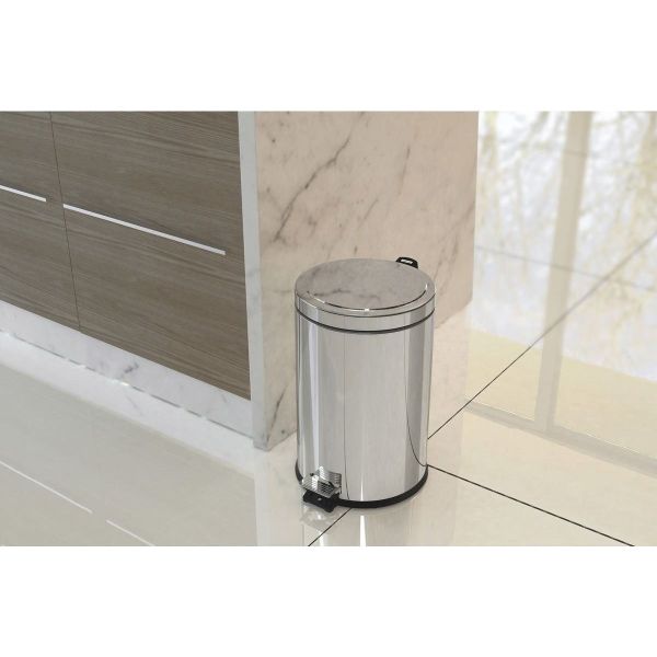 Tacho Contenedor De Basura Acero Inox C/balde Tramontina 12l - Imagen 3