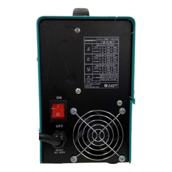 Soldadora Inverter 120amp 3 En1 Mig Electrodo Energy Imet120 - Imagen 5
