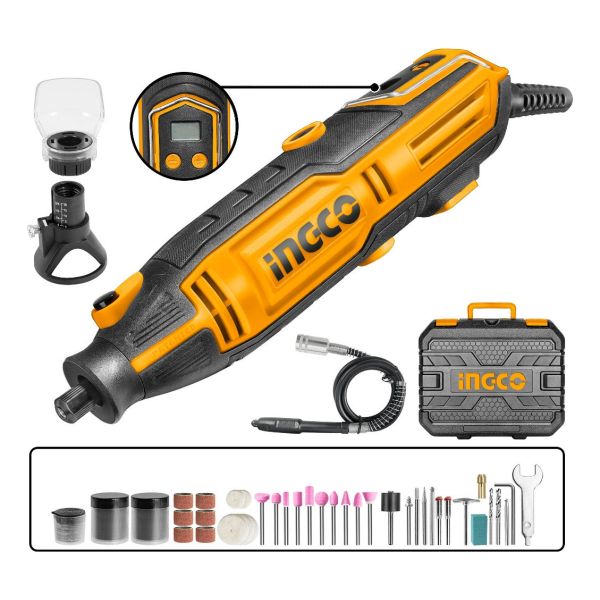 Mini Torno Ingco Mg2008 200w C Pantalla Lcd Y 149 Accesorios