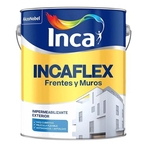 Impermeabilizante Inca Incaflex Frentes Y Muros Colores 20lt