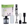 Mixer Rotel 1000w Inox 4 Accesorios + Vaso Doble Cuchilla