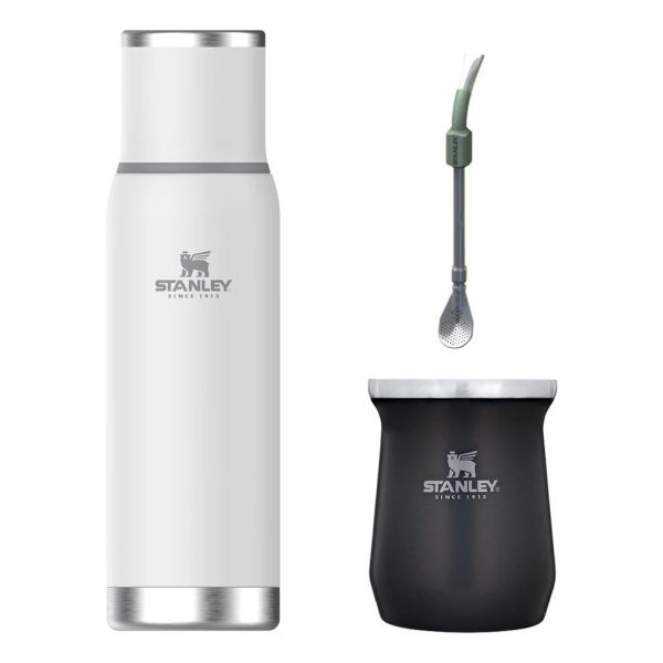 Kit Termo Adventure 1 Litro, Mate Y Bombilla Stanley Kirkor