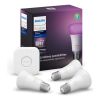Kit 3 Lamp E27 9w 806lm Rgbw + Bridge Hue