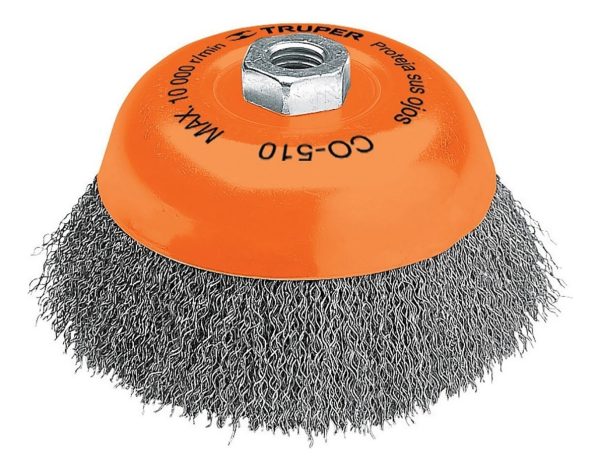 Carda De Copa Alambre Ondulado 4' Para Esmeri Truper - 11529 - Imagen 2