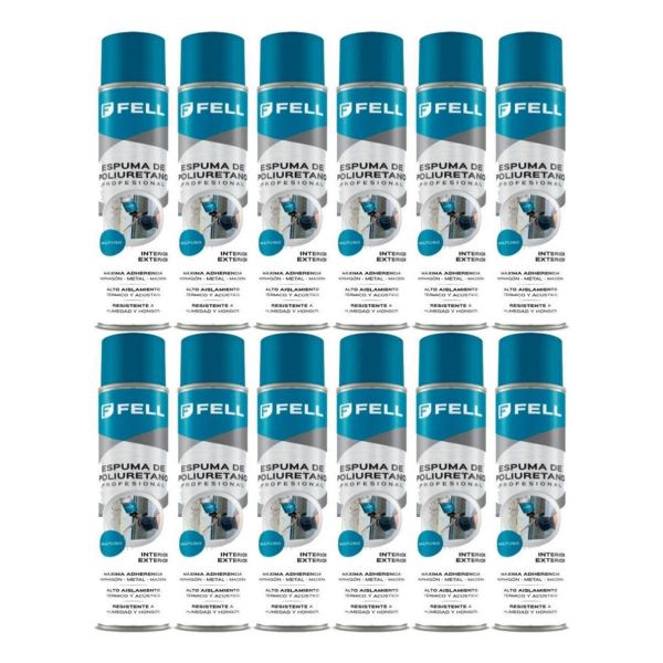 Espuma De Poliuretano 12 Pomos Foreman Expansible 750 Ml - K - Imagen 2