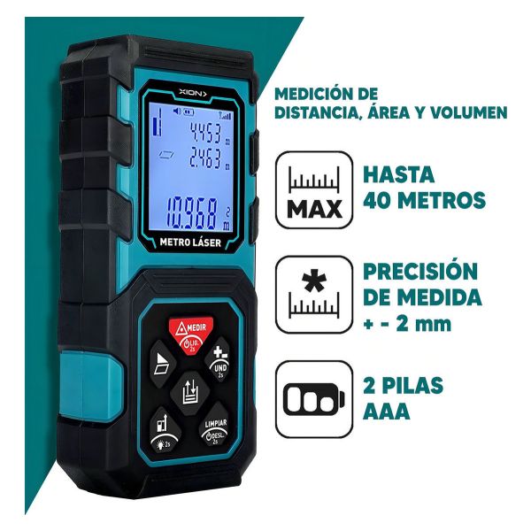Medidor De Distancia Láser Xion Xi-toolaser Kirkor - Imagen 3