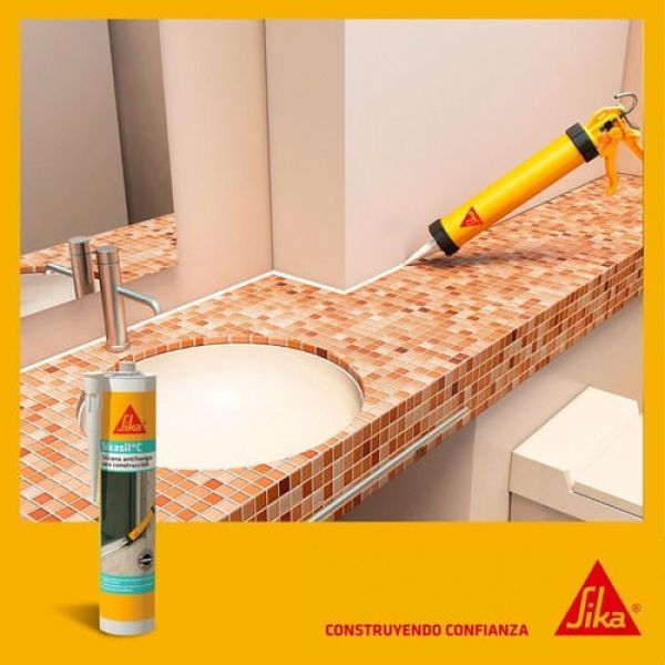 Sika 0609141 Silicona Blanca 280cc Para Interior 288g - Imagen 3