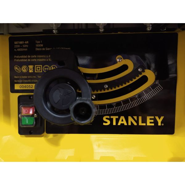 Sierra De Mesa 1800w Disco 10'' Stanley Sst1801 - Imagen 3